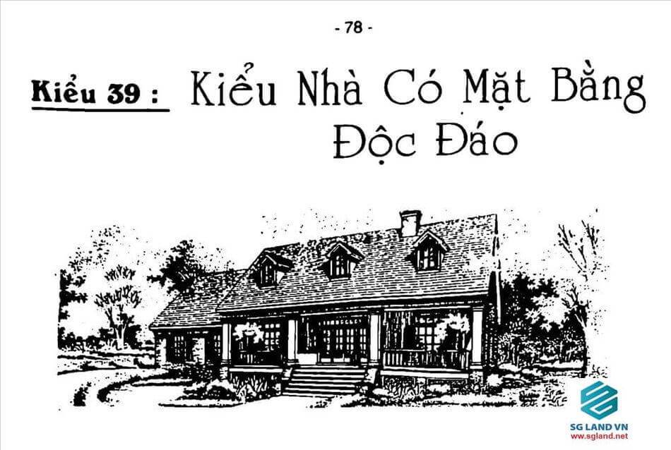 Nhà vườn 1 tầng tân cổ điển