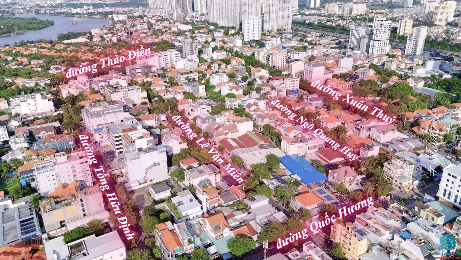 Hình 16: Tuyến đường xương cá – khu dân cư Thảo Điền