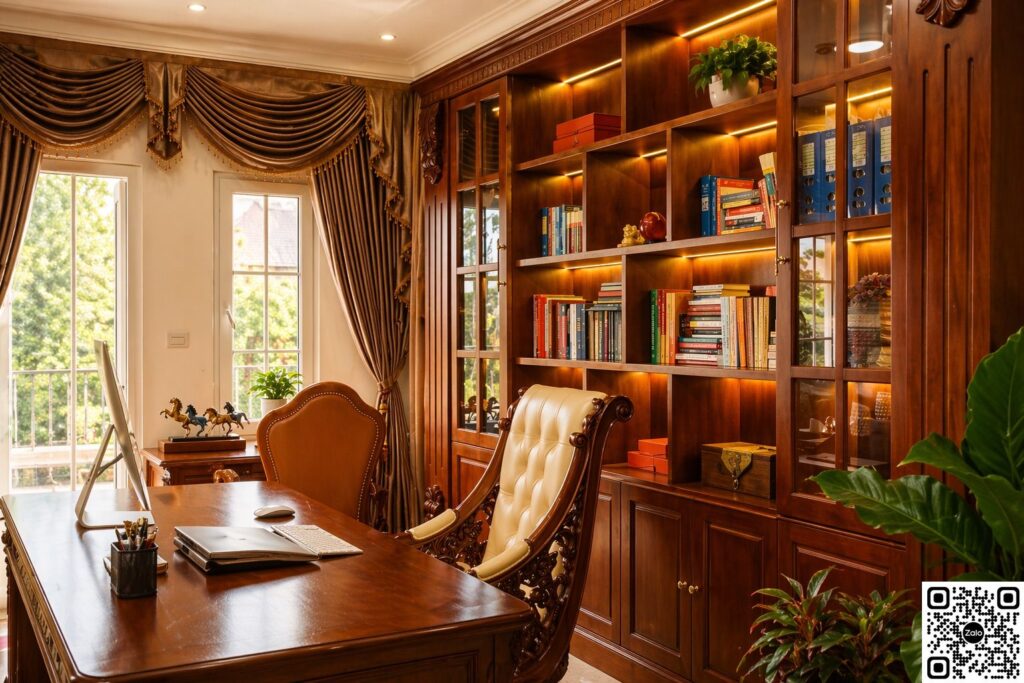 Văn phòng sang trọng với ánh sáng ấm áp