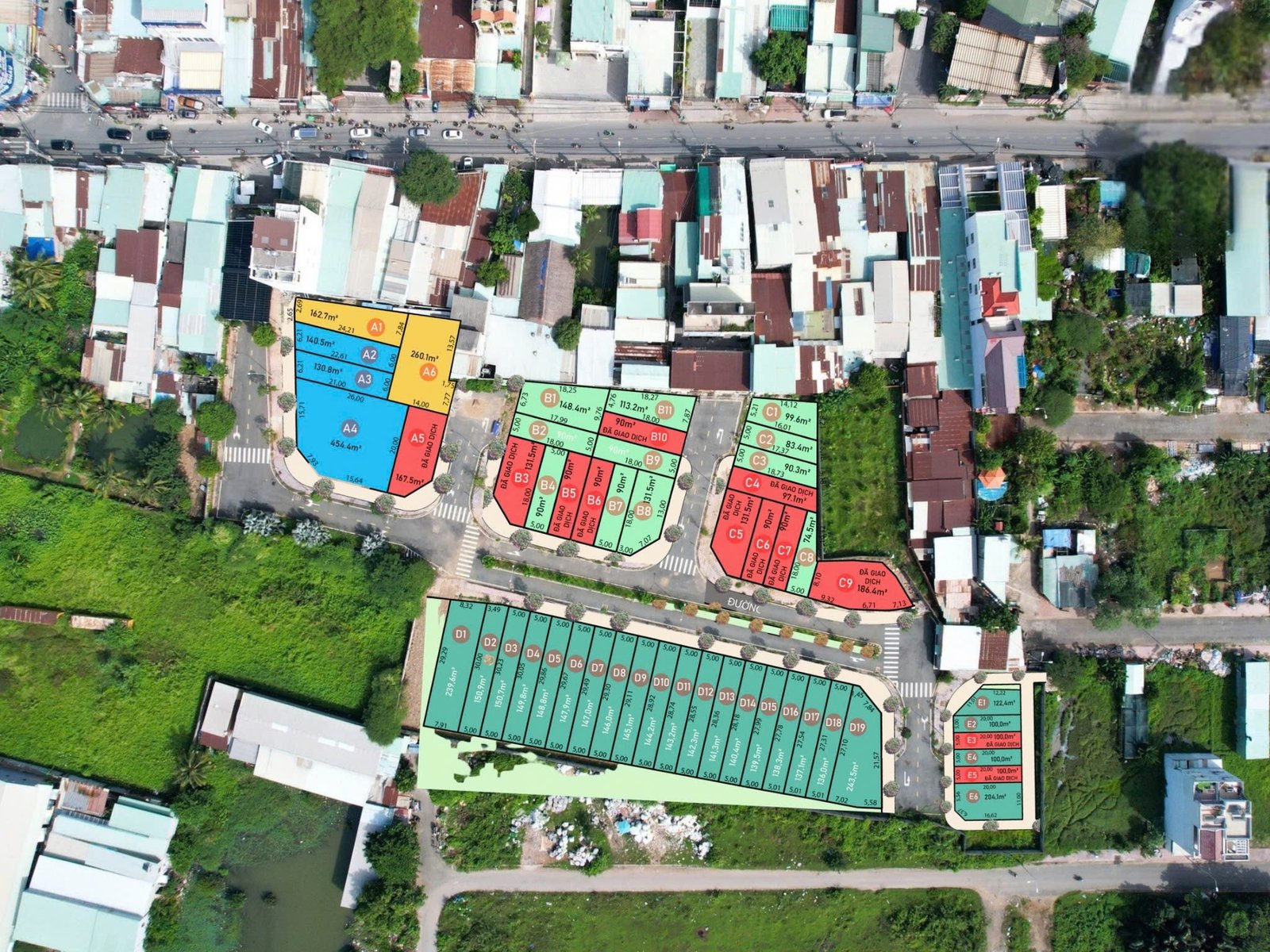 Sơ đồ đất nền phường Bình Trưng Đông Quận 2